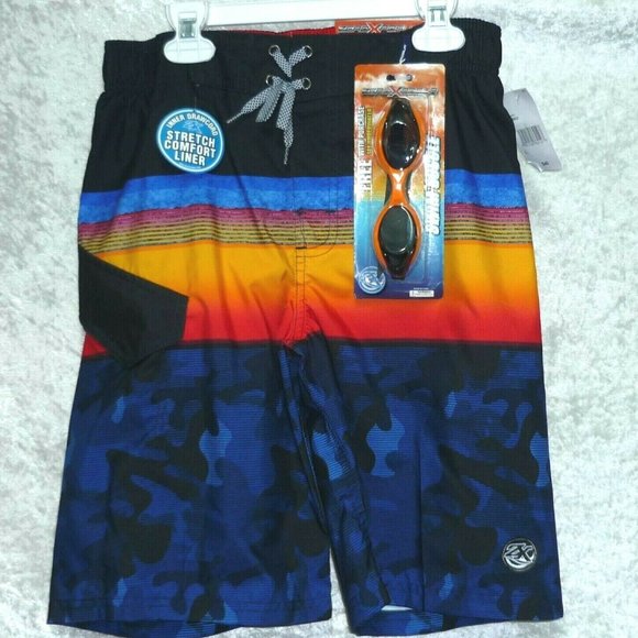 Boys Cargo Swim Trunk Goggle Zeroxposur size XL NEW - Picture 3 of 7